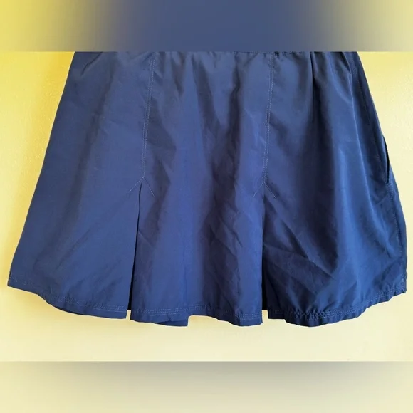 Vintage Adidas Navy Pleated Tennis Skirt - Navy Embroidered Logo - Medium - Picture 8 of 10